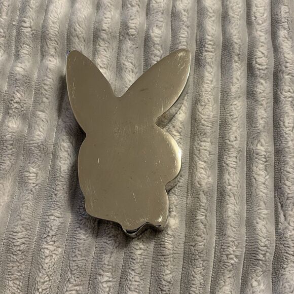 Playboy Bunny Ashtray Chrome Black Metal Collectable Vintage - Picture 6 of 10
